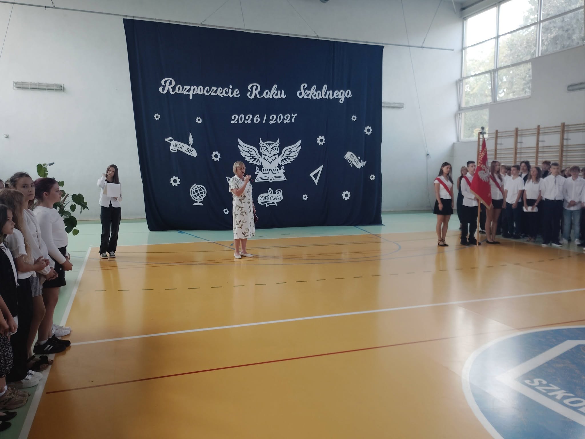 Dyrekcja podczas rozpoczęcia roku szkolnego 2026/2027
