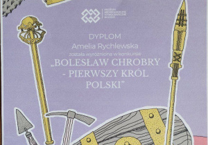 Wyróżnienie Konkursie historyczno-plastycznym