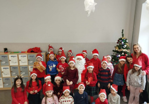 Uczniowie kl. Ic z Mikołajem